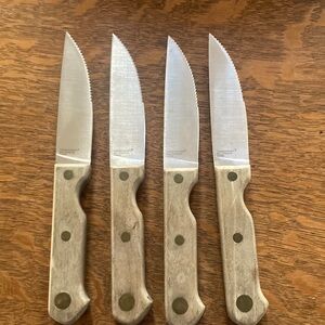 Set of four fiber ware millennium steak knives